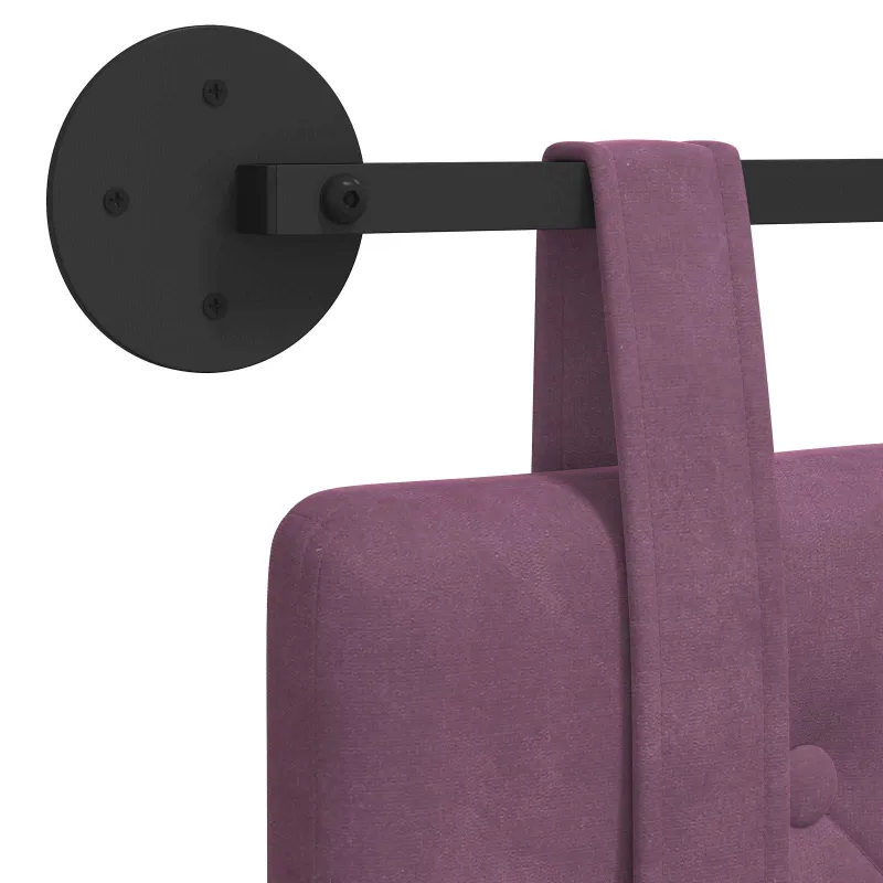 Pakabinamas lovos galvūgalis Violetinė Aksomas