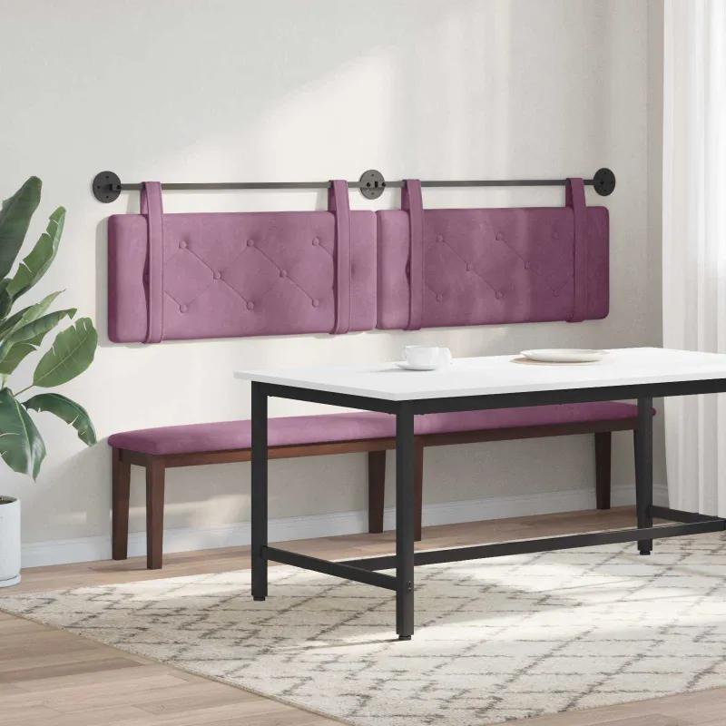 Pakabinamas lovos galvūgalis Violetinė Aksomas