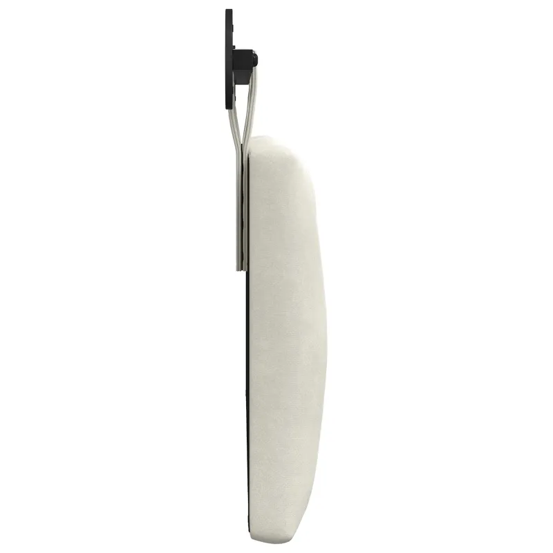 Pakabinamas lovos galvūgalis Su LED šviesa Kreminė Aksomas