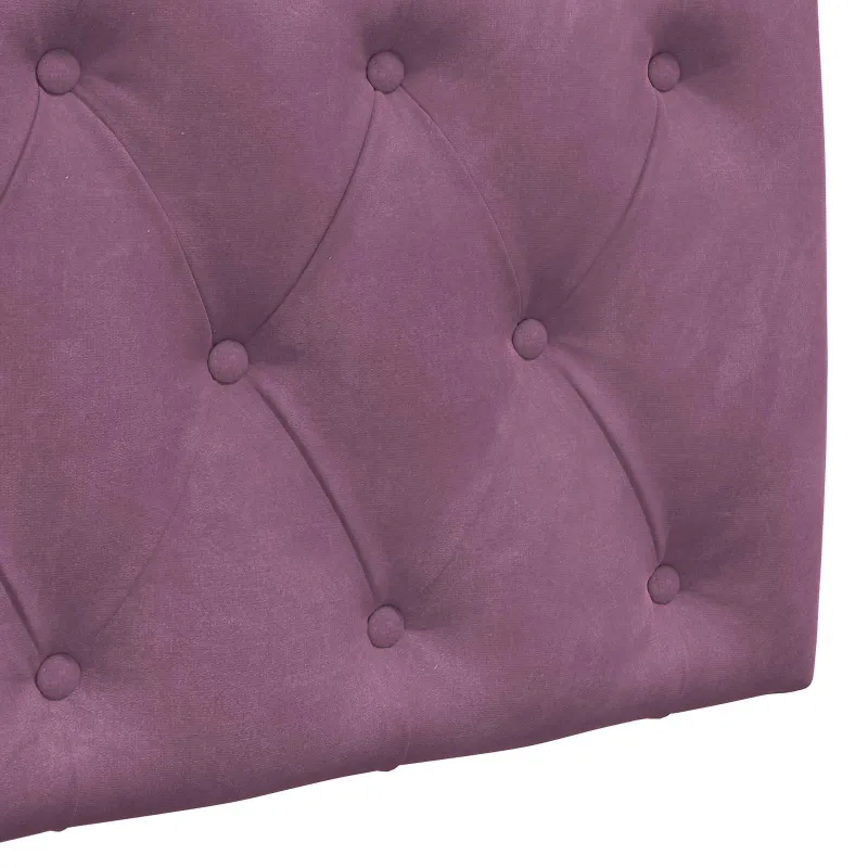 Pakabinamas lovos galvūgalis Su LED šviesa Violetinė Aksomas