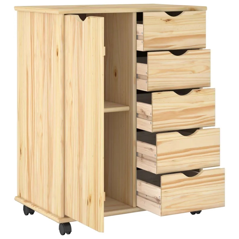 Ratuotas kabinetas Ruda 63,5 x 39 x 79 cm Kietas pušies medis
