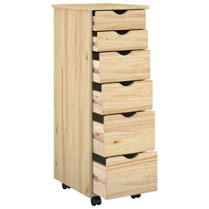 Ratuotas kabinetas Ruda 34 x 39 x 93,5 cm Kietas pušies medis