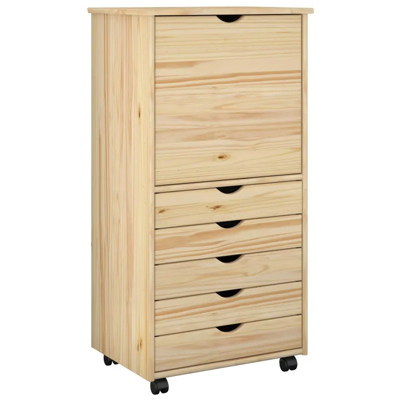 Ratuotas kabinetas Ruda 53 x 39 x 103 cm Kietas pušies medis