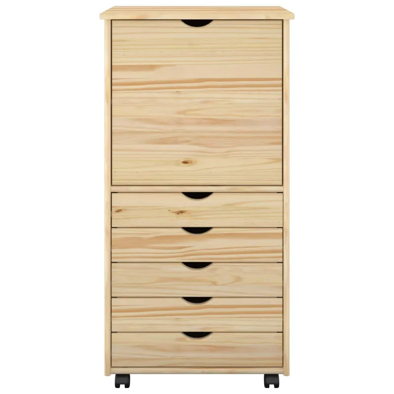 Ratuotas kabinetas Ruda 53 x 39 x 103 cm Kietas pušies medis