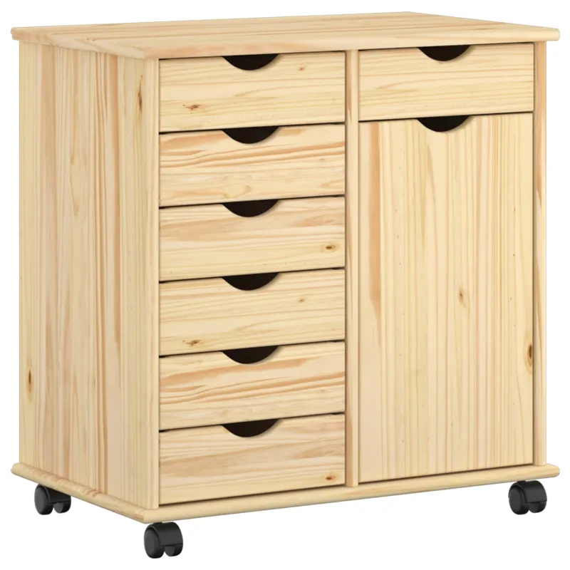 Ratuotas kabinetas Ruda 63,5 x 39 x 65,5 cm Kietas pušies medis