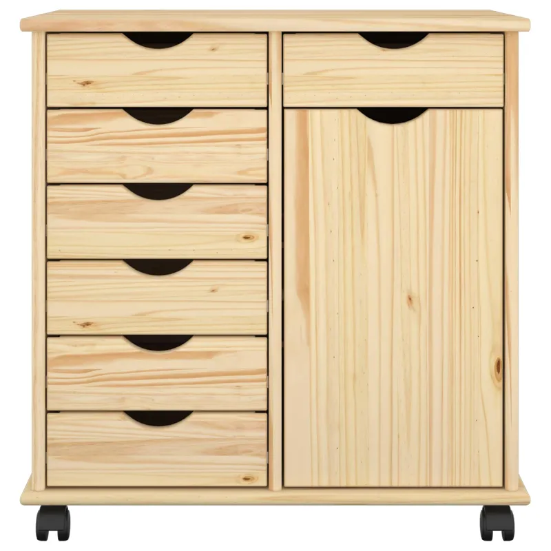 Ratuotas kabinetas Ruda 63,5 x 39 x 65,5 cm Kietas pušies medis