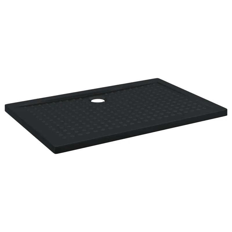 Dušo padėklas su taškais Juodas 120 x 80 x 4 cm ABS