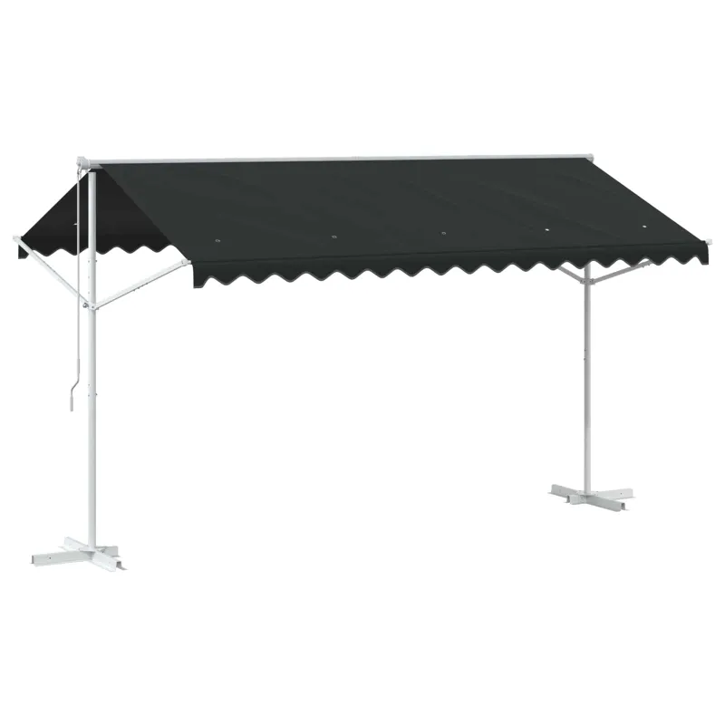 Atvira markizė 4 × 3 m Poliesteris Antracito