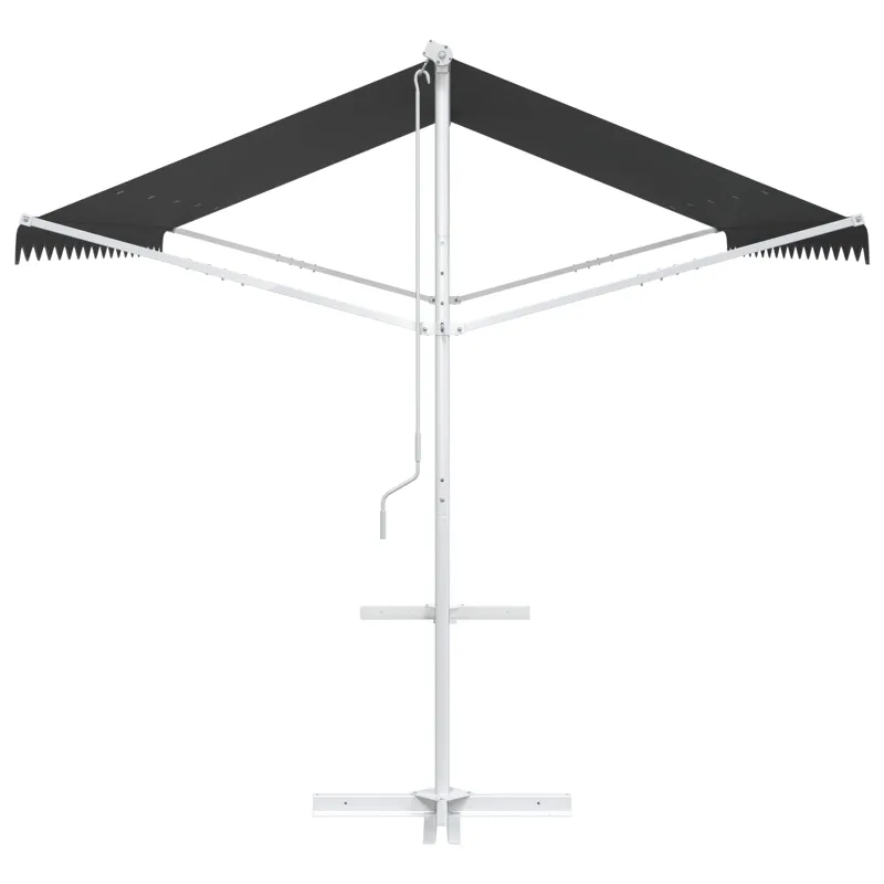 Atvira markizė 4 × 3 m Poliesteris Antracito
