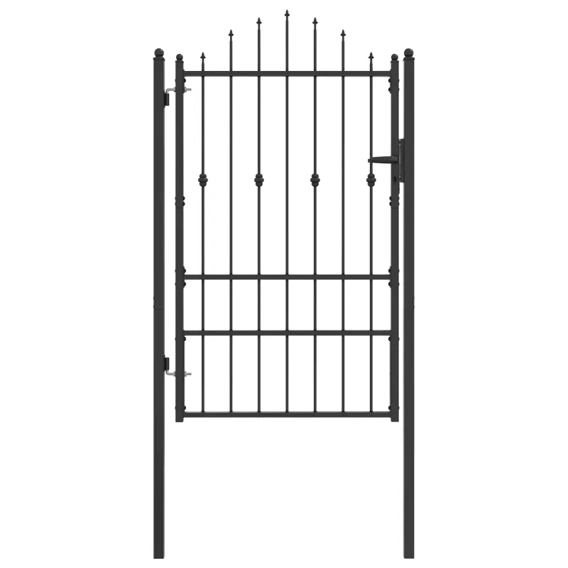 Tvora vartai HORST 100 x 150 cm Metalas Juoda Užrakintas