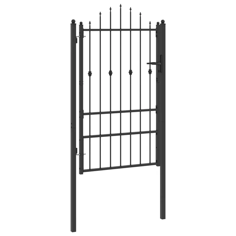 Tvora vartai HORST 100 x 150 cm Metalas Juoda Užrakintas
