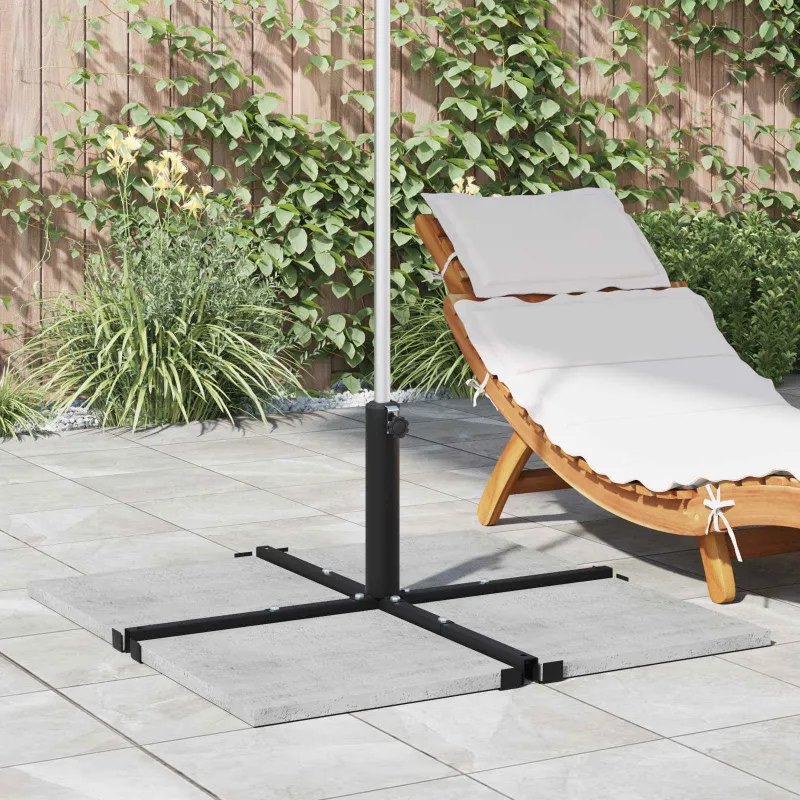 Parasol bazės kryžminis rėmas Juodas Plienas for 25–50 mm Pole