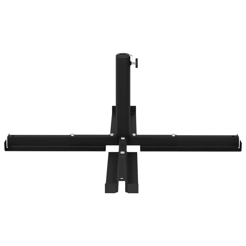 Parasol bazės kryžminis rėmas Juodas Plienas for 25–50 mm Pole
