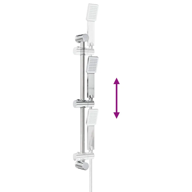 Dušo sistemos rinkinys Chromo 70 cm Nerūdijantis plienas