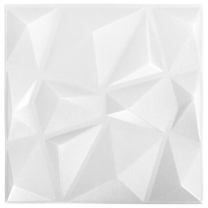 Sienų plokštės 12 pcs Origami Baltas 50 x 50 cm XPS Putplastis