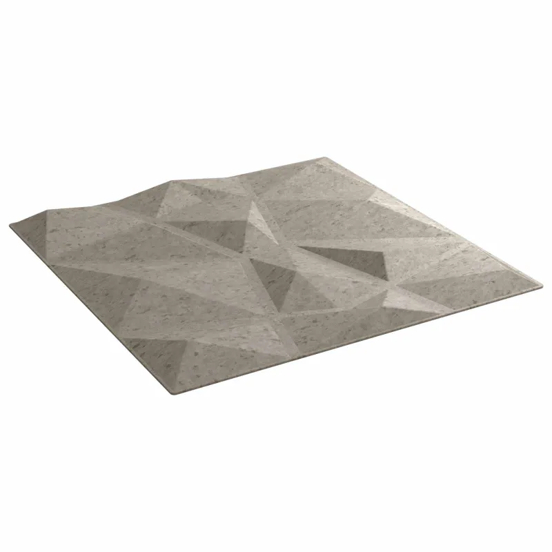 Sienų plokštės 24 pcs Betono pilka 50 x 50 cm XPS Putplastis