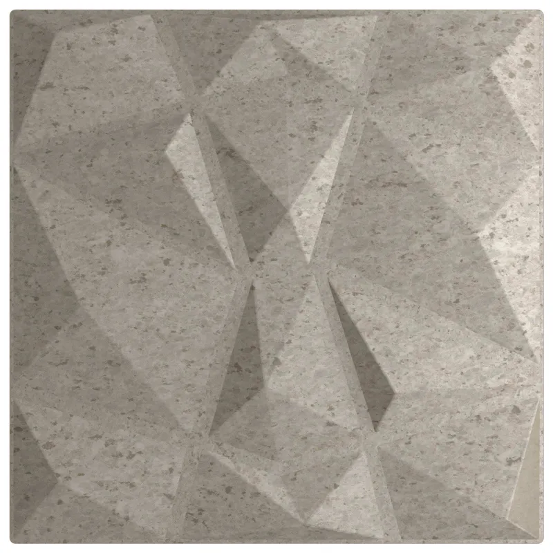 Sienų plokštės 48 pcs Betono pilka 50 x 50 cm XPS Putplastis