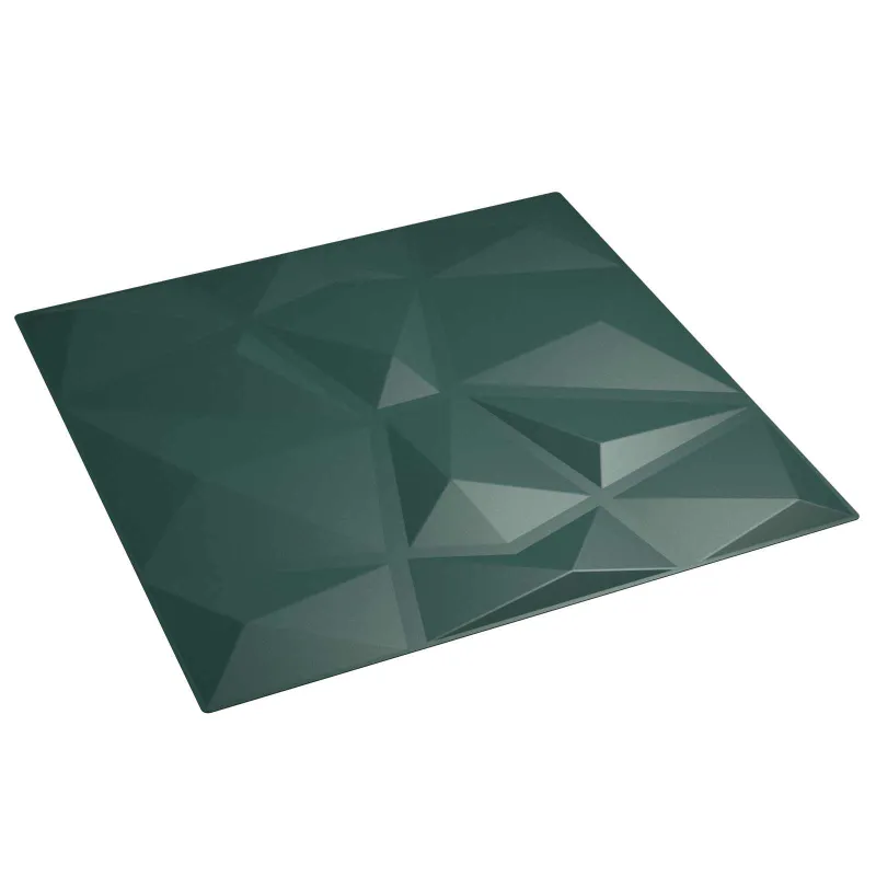 Sienų plokštės 48 pcs Žalia 50 x 50 cm XPS Putplastis