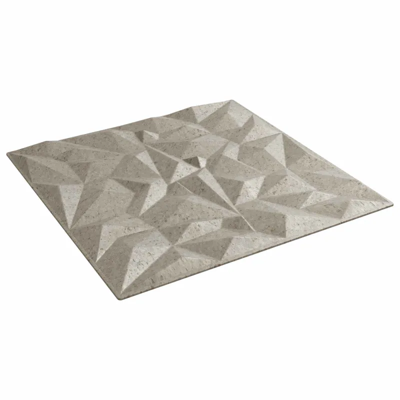 Sienų plokštės 24 pcs Amethyst Beton 50 x 50 cm XPS Putplastis
