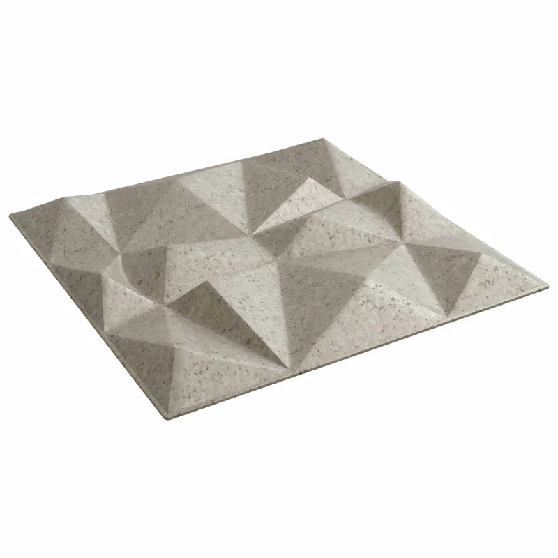 Sienų plokštės 12 pcs Diamond Beton 50 x 50 cm XPS Putplastis