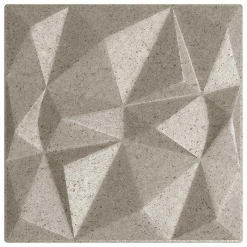 Sienų plokštės 12 pcs Diamond Beton 50 x 50 cm XPS Putplastis