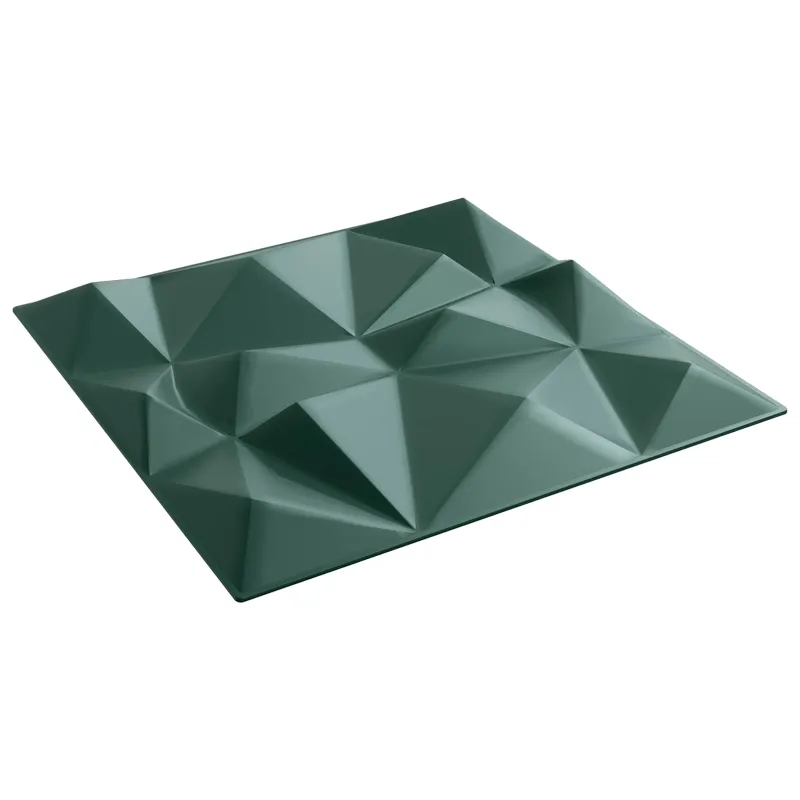 Sienų plokštės 12 pcs Diamond Žalias 50 x 50 cm XPS Putplastis