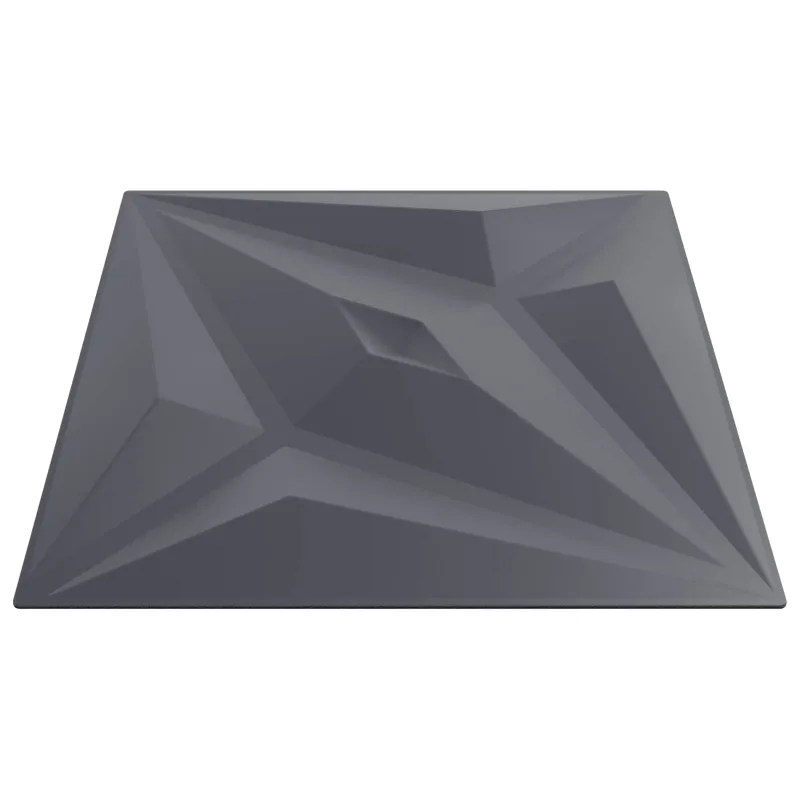 Sienų plokštės 24 pcs Star Pilkas 50 x 50 cm XPS Putplastis