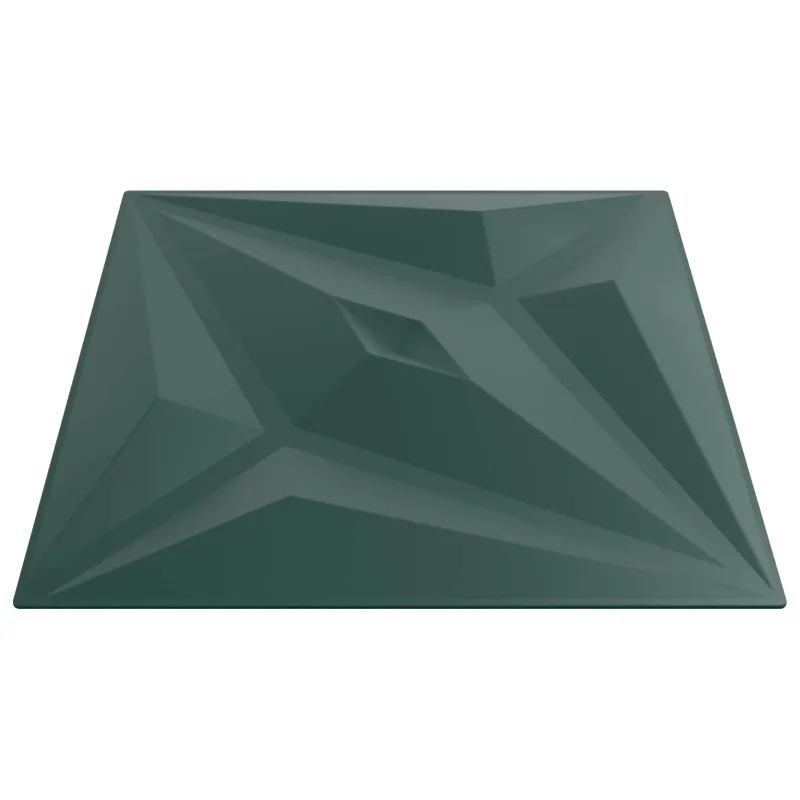 Sienų plokštės 12 pcs Star Žalias 50 x 50 cm XPS Putplastis