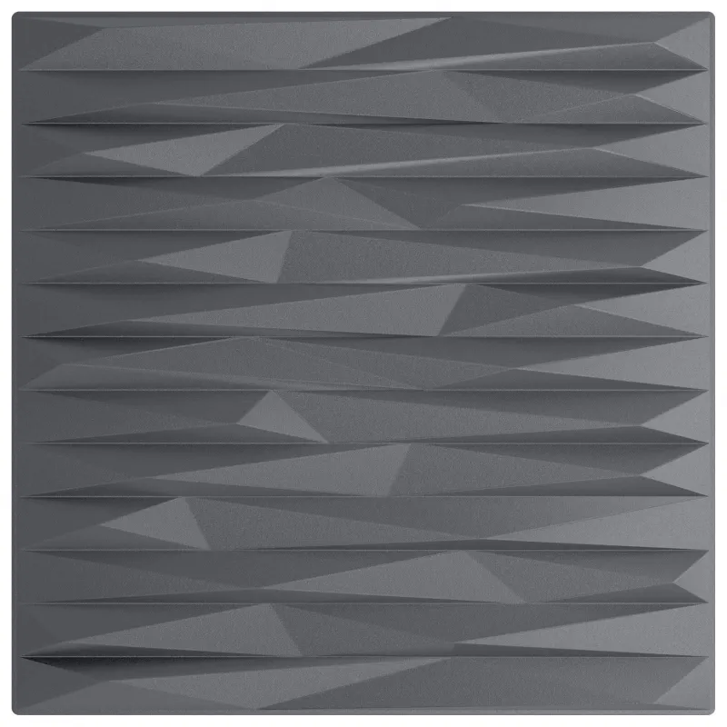 Sienų plokštės 48 pcs Akmens pilka 50 x 50 cm XPS Putplastis