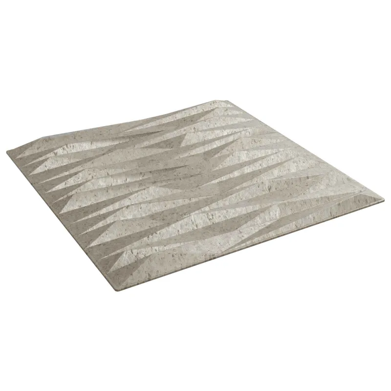 Sienų plokštės 12 pcs Stone Beton 50 x 50 cm XPS Putplastis