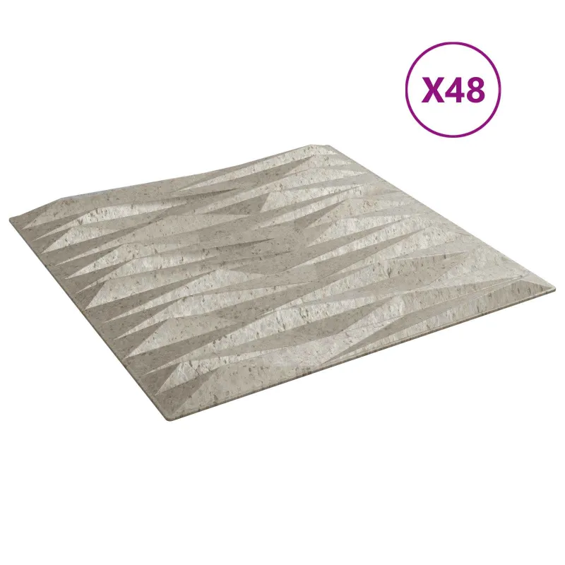 Sienų plokštės 48 pcs Stone Beton 50 x 50 cm XPS Putplastis