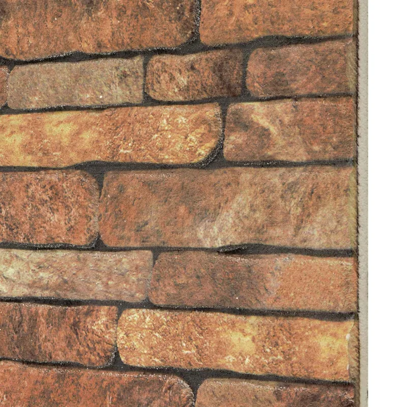 Sienų plokštės 10 pcs Ruda ir balta 100 x 50 cm EPS putos