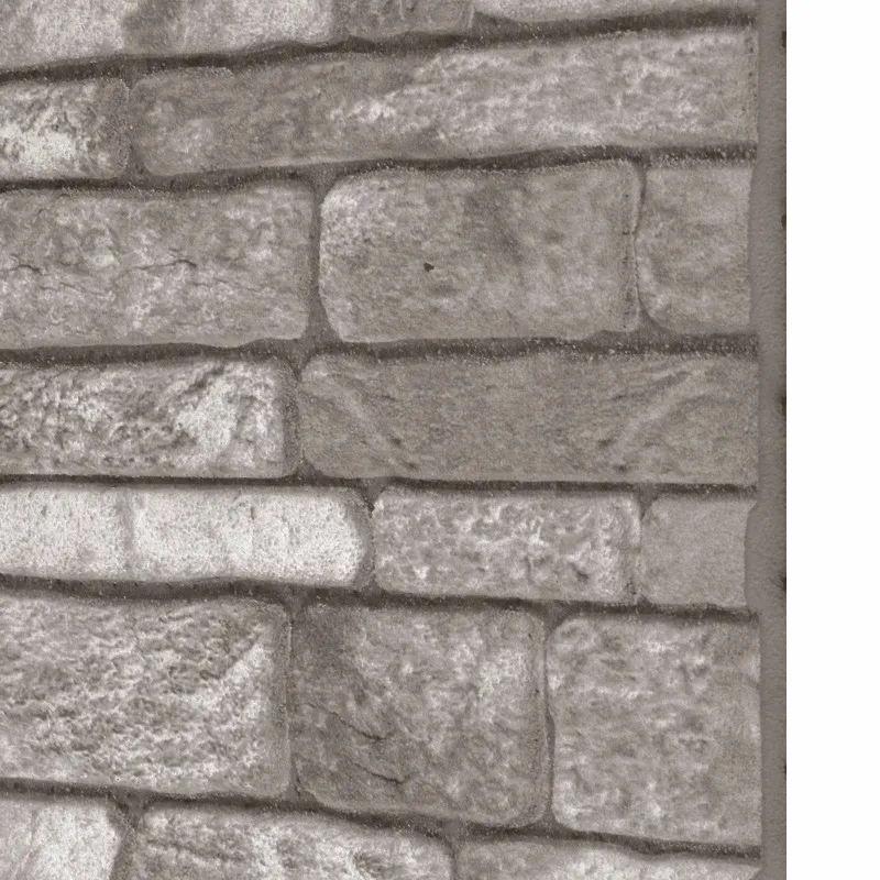 Sienų plokštės 10 pcs Tamsiai pilka 100 x 50 cm EPS putos