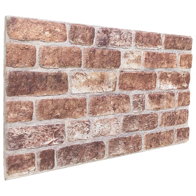 Sienų plokštės 10 pcs Ruda 100 x 50 cm EPS putos