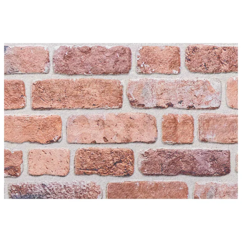 Sienų plokštės 10 pcs Raudona 100 x 50 cm EPS putos