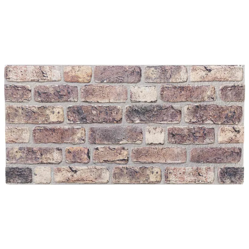 Sienų plokštės 10 pcs Tamsiai rudas 100 x 50 cm EPS putos
