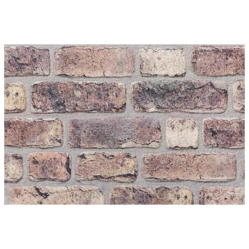 Sienų plokštės 10 pcs Tamsiai rudas 100 x 50 cm EPS putos
