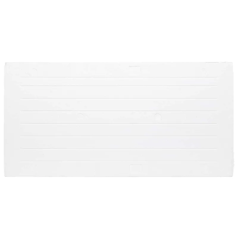 Sienų plokštės 10 pcs Raudona ir balta 100 x 50 cm EPS putos