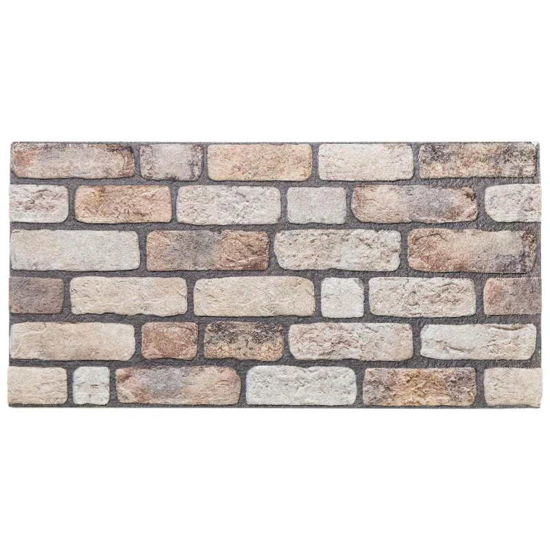 Sienų plokštės 10 pcs Šviesiai rudas 100 x 50 cm EPS putos
