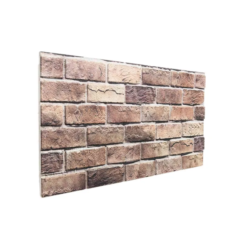 Sienų plokštės 10 pcs Ruda ir pilka 100 x 50 cm EPS putos