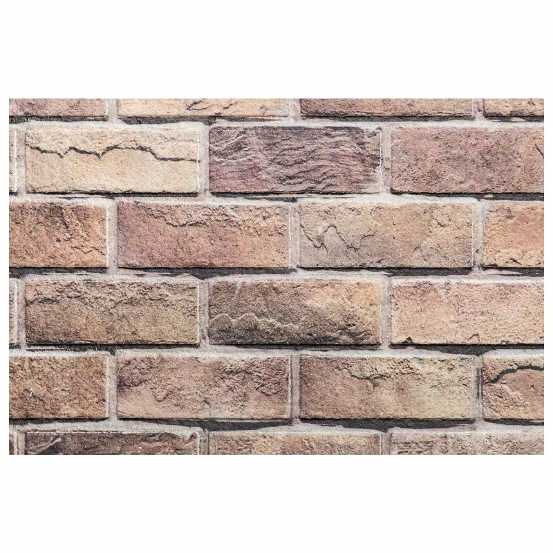 Sienų plokštės 10 pcs Ruda ir pilka 100 x 50 cm EPS putos