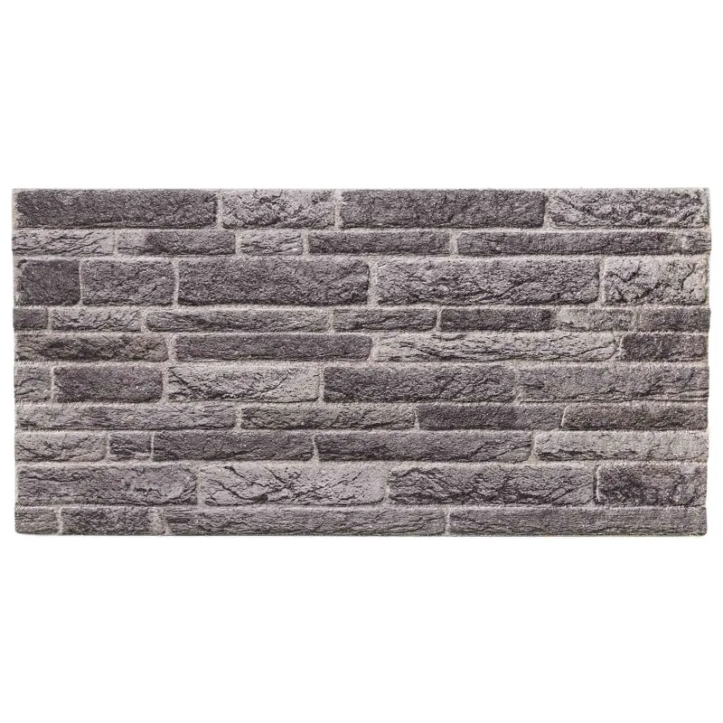 Sienų plokštės 10 pcs Antracito 100 x 50 cm EPS putos