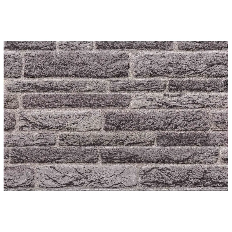 Sienų plokštės 10 pcs Antracito 100 x 50 cm EPS putos