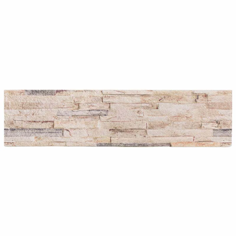 Sienų plokštės 10 pcs Balta ir raudona 100 x 25 cm EPS putos
