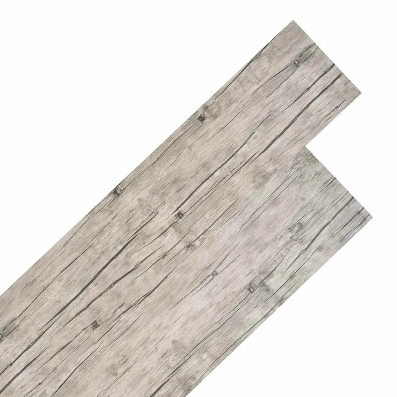 Grindų lentos 18 pcs Pilka 5,26 m² PVC