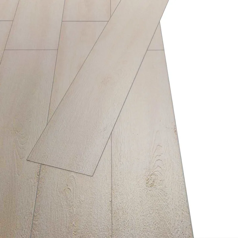 Grindų lentos 18 pcs Baltas 5,26 m² PVC