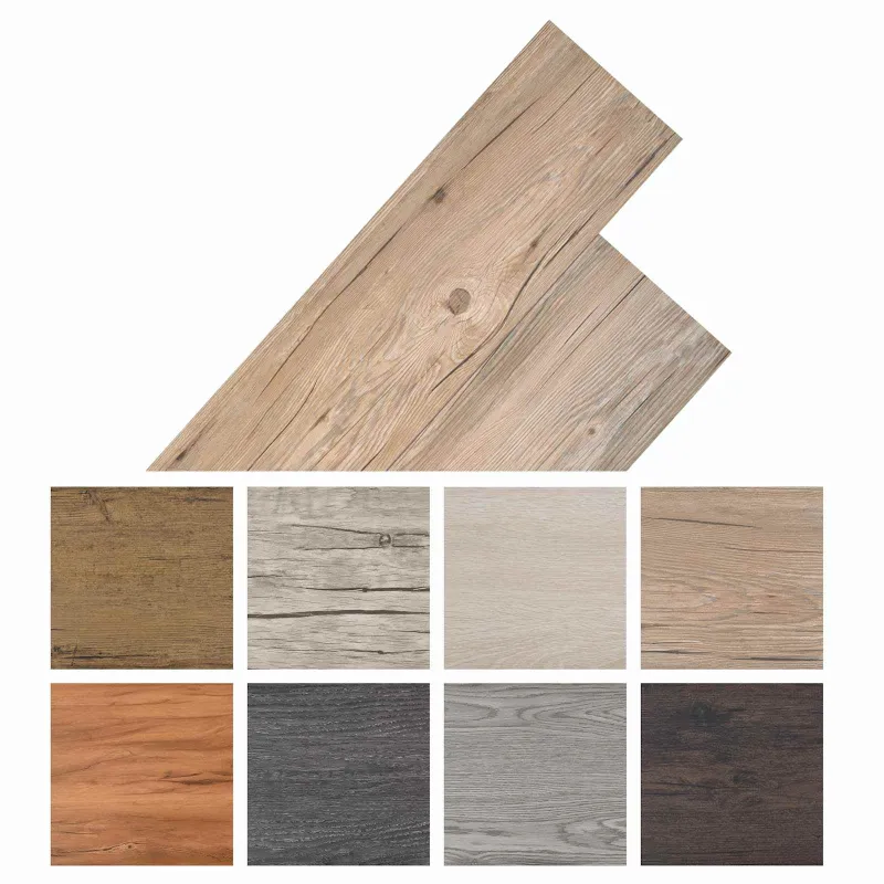 Grindų lentos 18 pcs Ruda 5,26 m² PVC