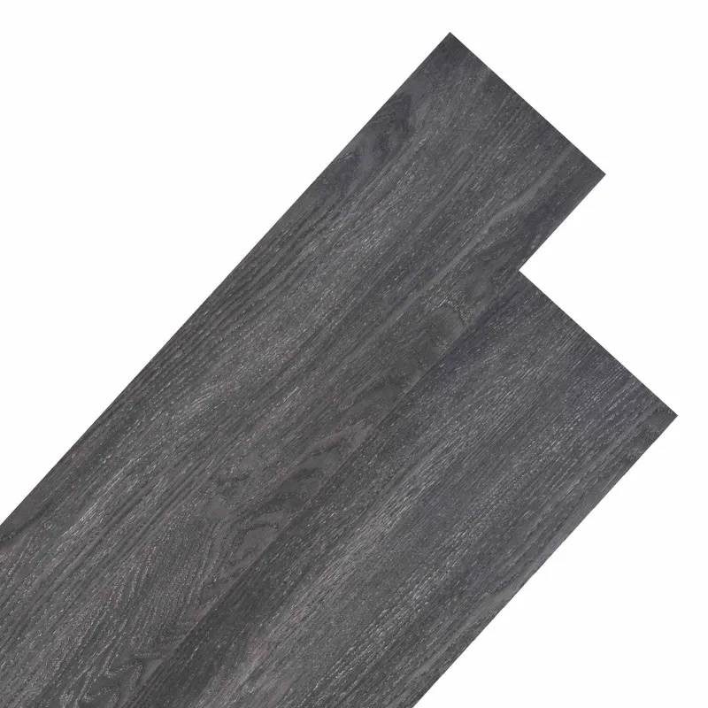 Grindų lentos 18 pcs Juoda ir Balta 5,26 m² PVC