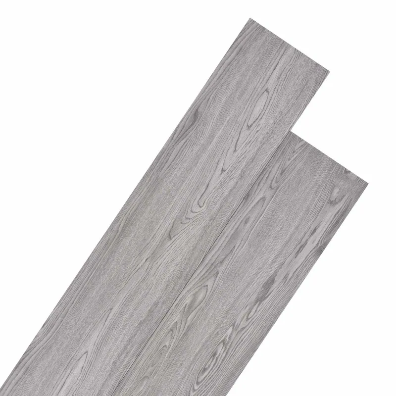 Grindų lentos 18 pcs Tamsiai pilka 5,26 m² PVC