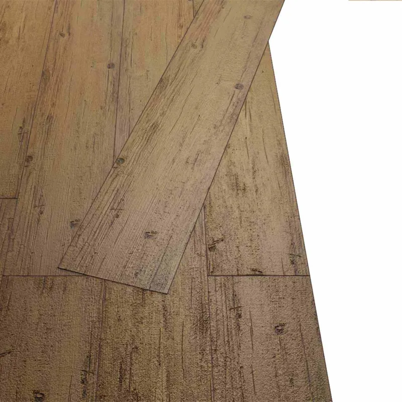 Grindų lentos 36 pcs Lazdynų rudas 5,02 m² PVC